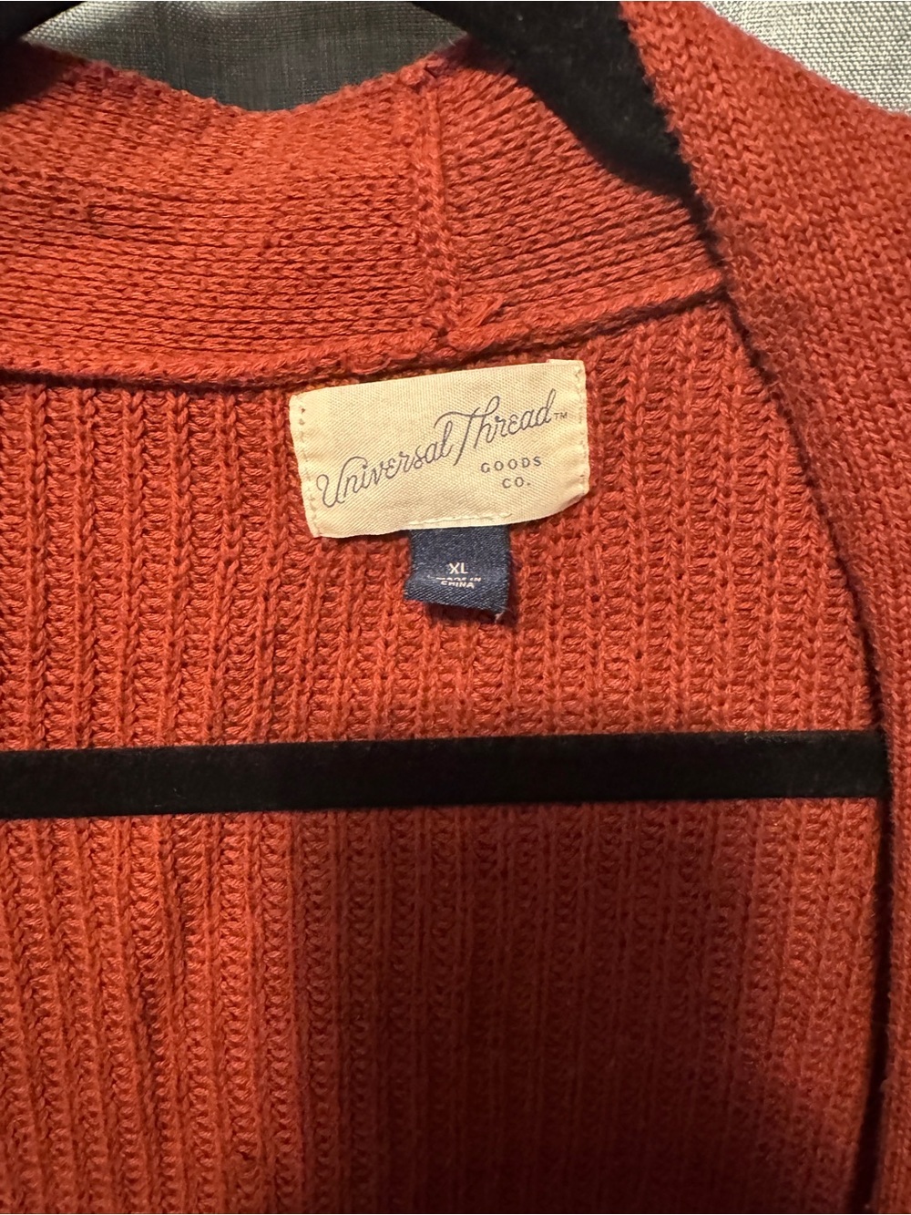 Universal Thread Open-Front Cardigan Sweater - Rust - Picture 2 of 4
